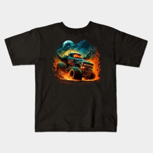 Monster Truck from Hell Kids T-Shirt